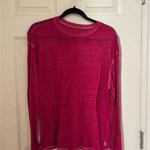 Free People Long Sleeve Pink Tee